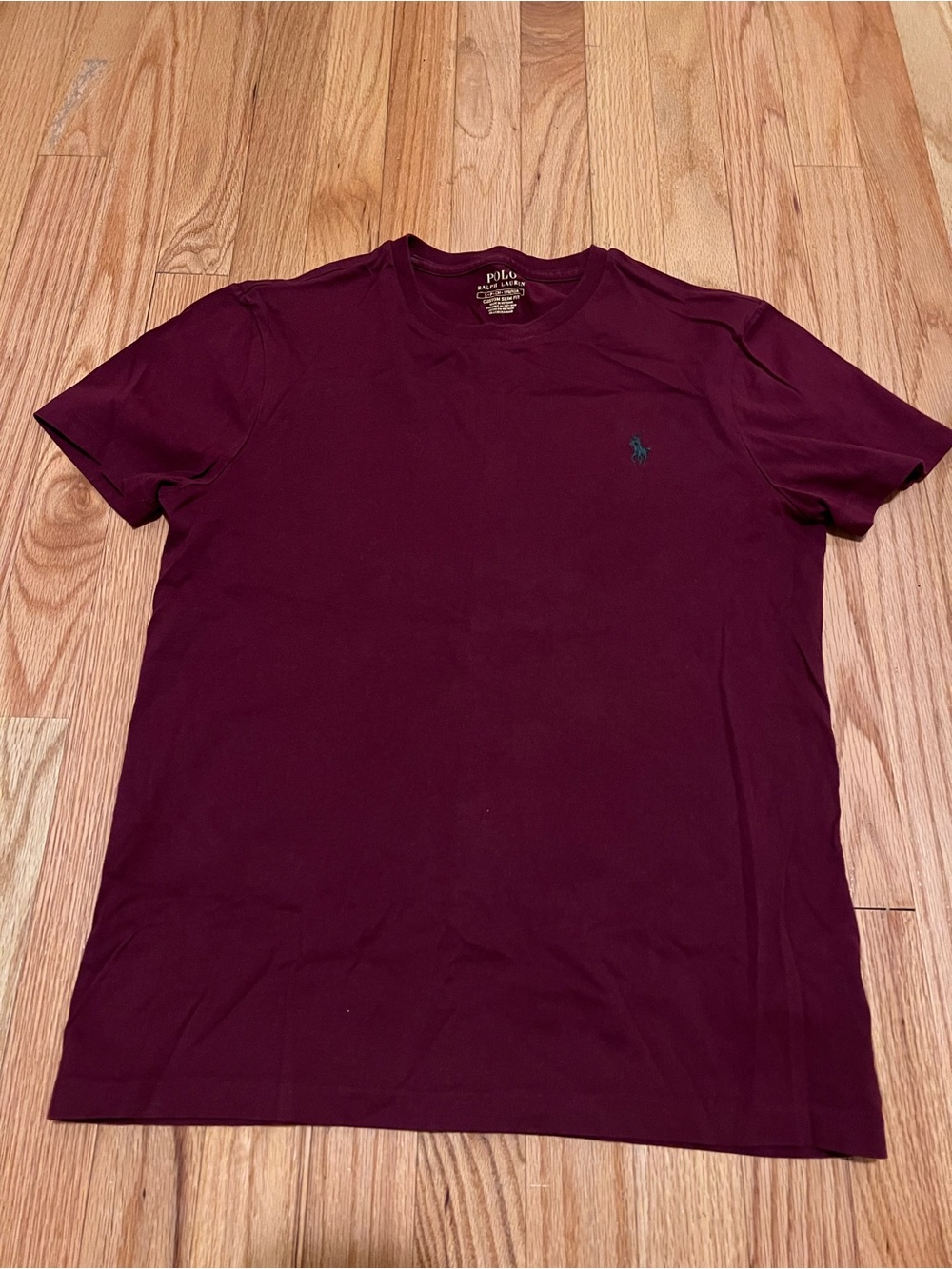 Polo by Ralph Lauren Burgundy Short Sleeve Crew Neck Tee